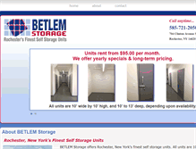 Tablet Screenshot of betlemstorage.com